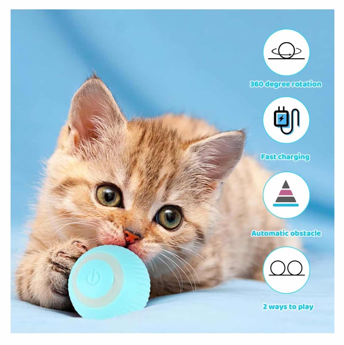 CatRoll™ - Juguete Bola Rodante para Gatos