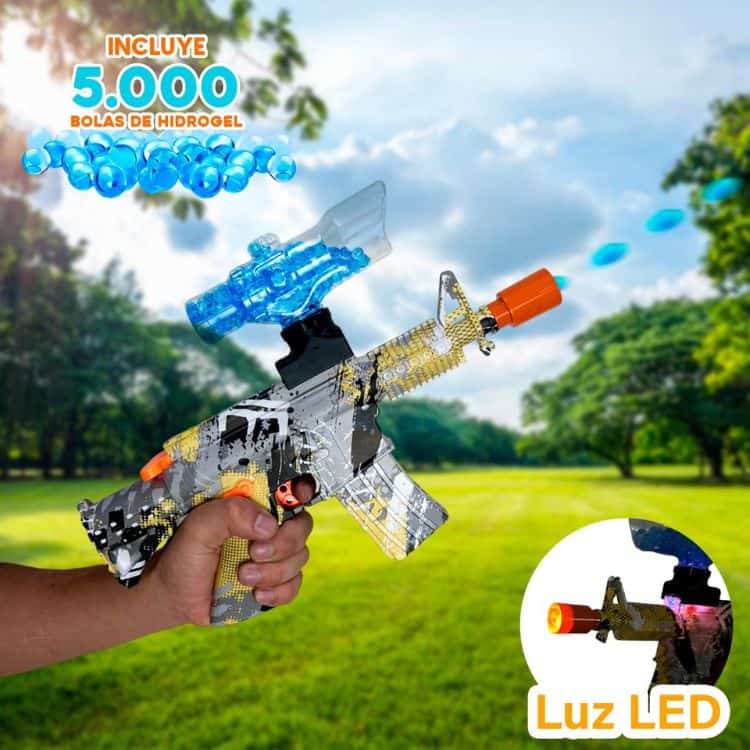 HydraBlaster™ - Pistola M4 de Juguete con Munición de Hidrogel