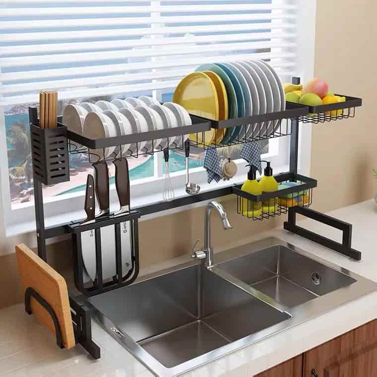 EleganceDry™ - Escurridor de Loza en Acero Inoxidable