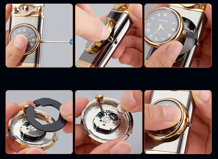 ElegantFlame™ - Encendedor y Reloj Recargable 2 en 1