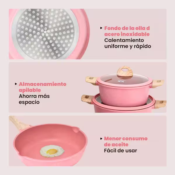 Vitalcook® Juego de Ollas Antiadherentes - 13 Piezas