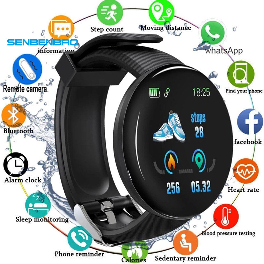 SmartFit™ Reloj Inteligente D18 con Pantalla Táctil