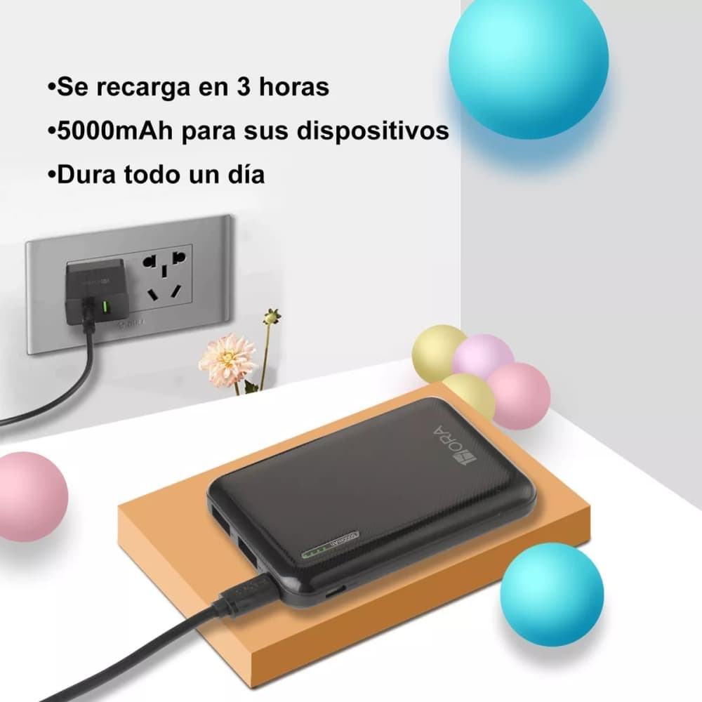 Power Bank Batería Externa Portátil 5000