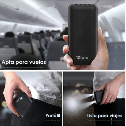 1hora Power Bank Portátil 4cables Gar148