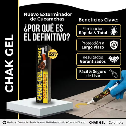 CHAKGEL®  La Solución Contra las Cucarachas