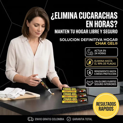 CHAKGEL®  La Solución Contra las Cucarachas