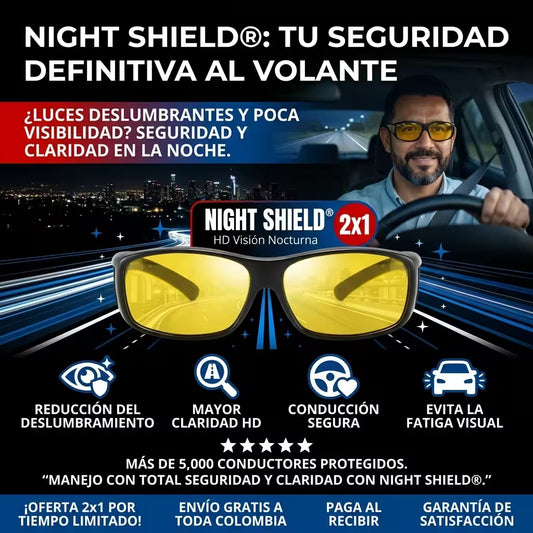 Night Shield® Gafas Con Visión Nocturna Hd - 2x1