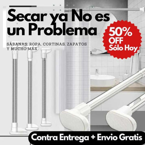 FlexiBar™ - Barra Extensible Multiusos sin Perforaciones