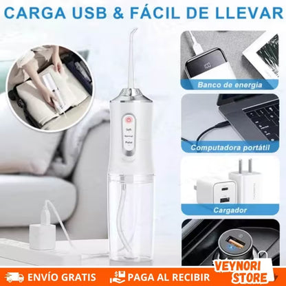 OralFlow® - Irrigador Bucal Recargable Inalámbrico