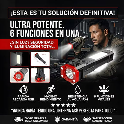 Falcon® - Linterna 6 en 1 Ultra Potente