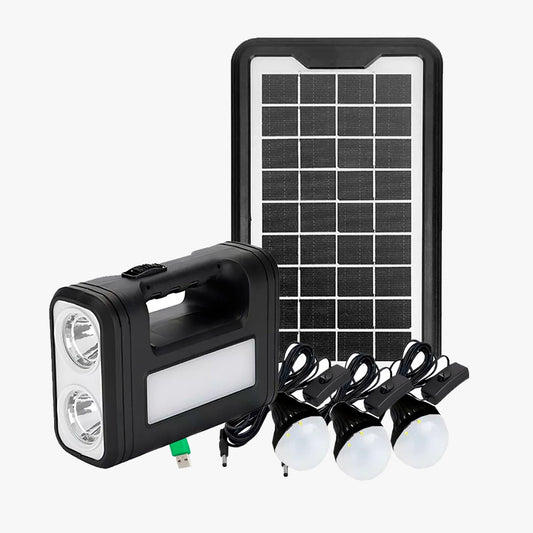 LINTERNA CON PANEL SOLAR Y ALTAVOZ TORCH