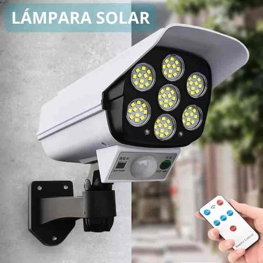 Lámpara Solar Tipo Cámara Con Sensor De Movimiento