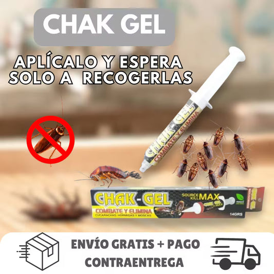 CHAK GEL®  La Solución Definitiva Contra las Cucarachas
